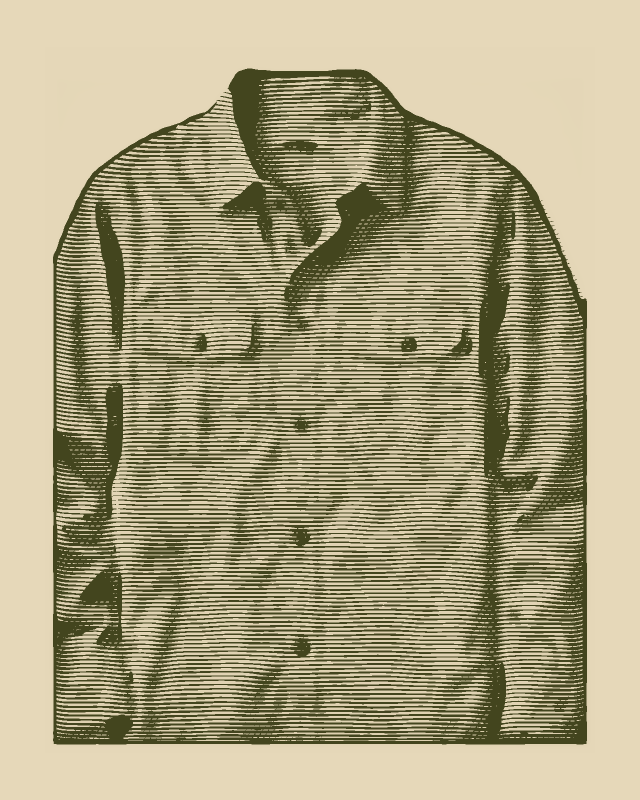 Canvas Work Shirt, engraved