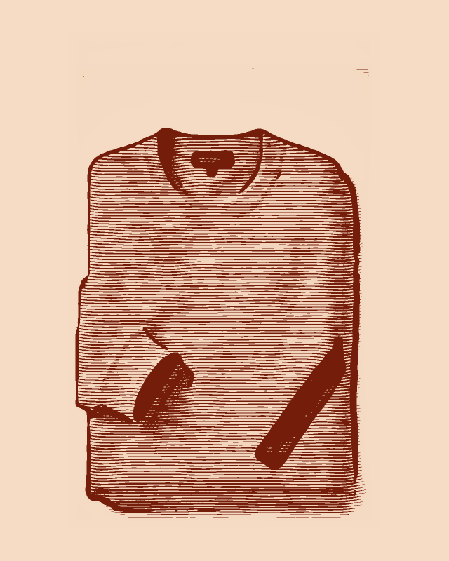 Cashmere Blend Crew, engraved