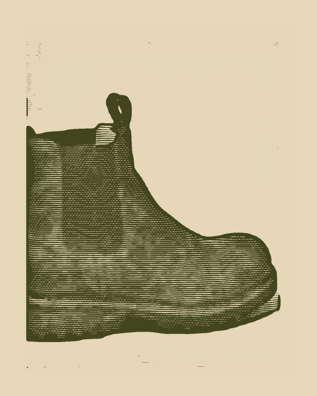 Heritage Boot, engraved