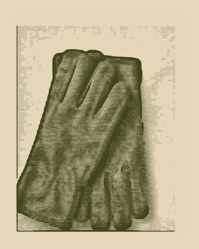 Leather Gloves, engraved