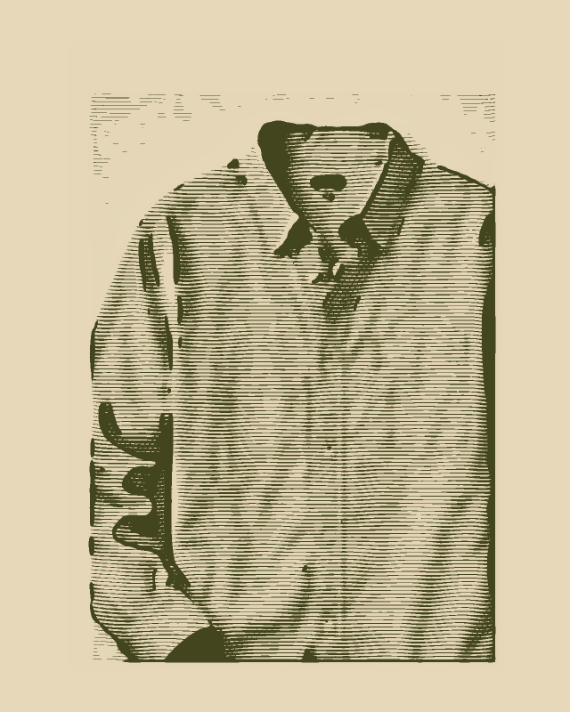 Linen Button Down, engraved