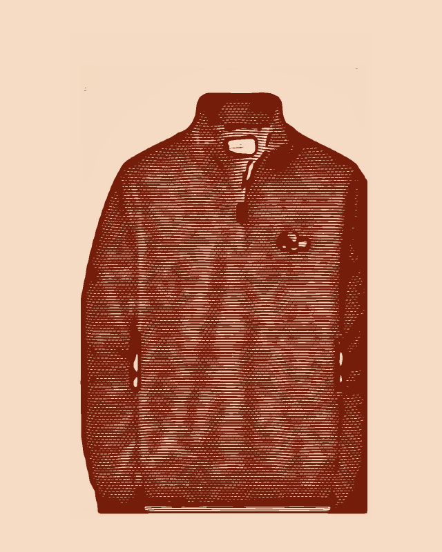 Merino Quarter Zip, engraved