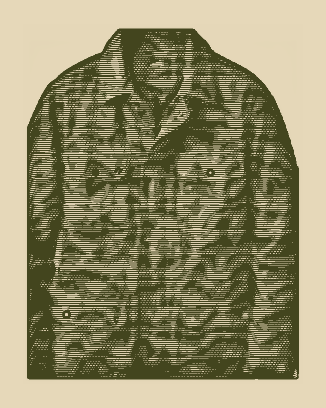 Waxed Field Jacket, engraved